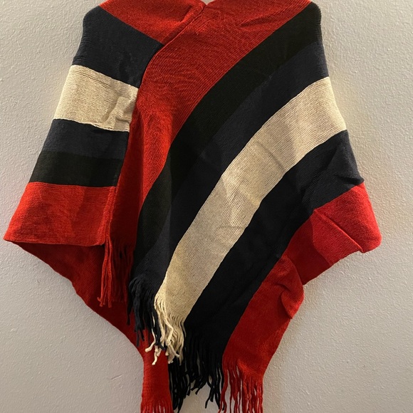 Hayden Red and Black Cape - Picture 2 of 3